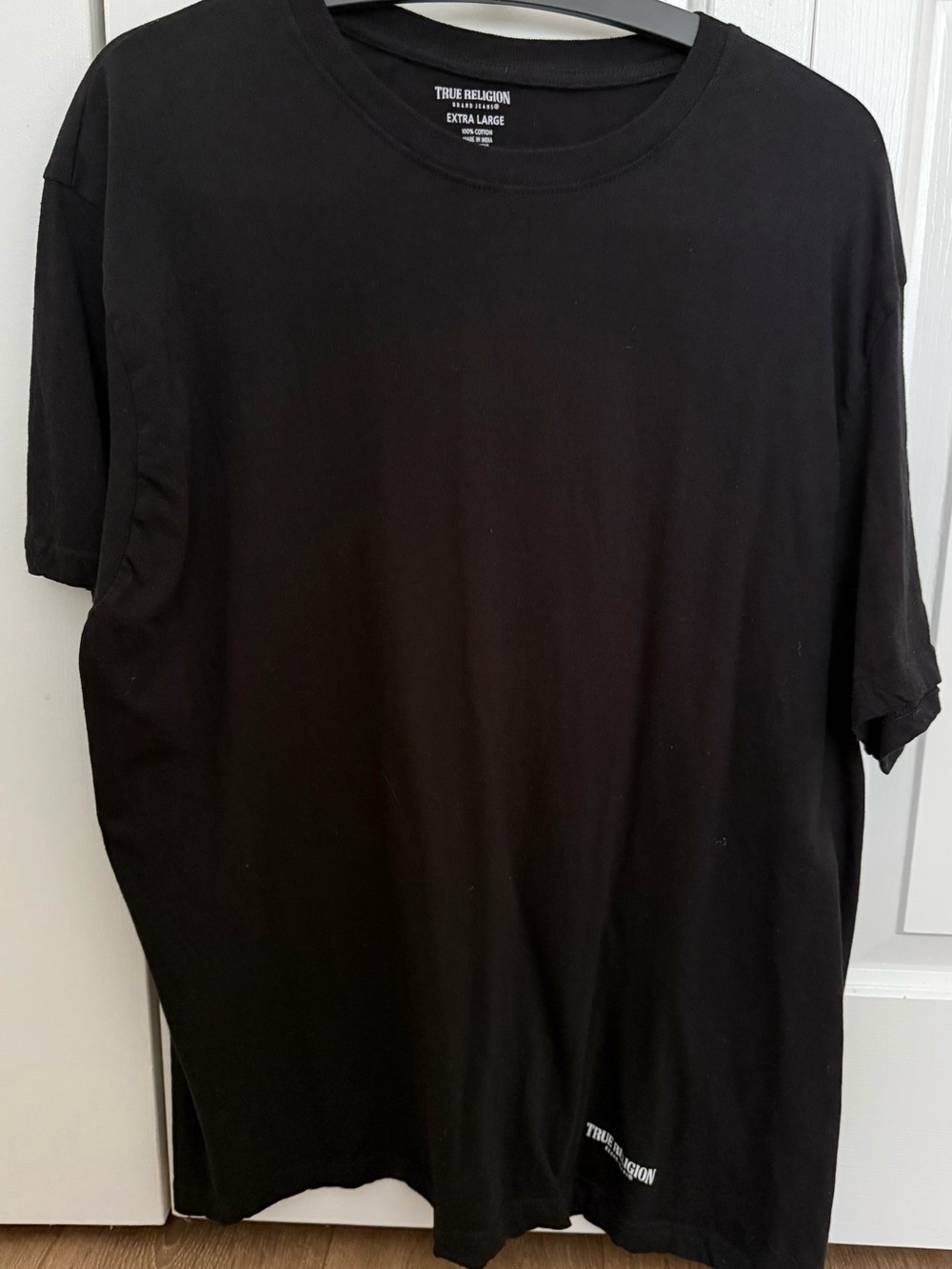 True Religion Black Short Sleeve Crew Tee